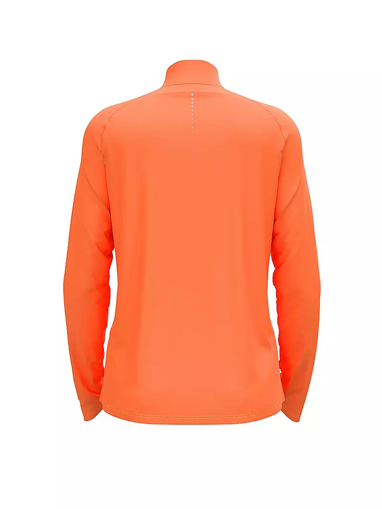 ODLO | Damen Unterzieh Zipshirt Essentials Ceramiwarm | dunkelrot