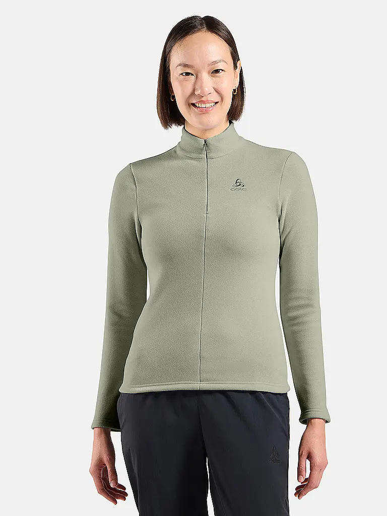 ODLO | Damen Unterzieh Zipshirt Roy | grau