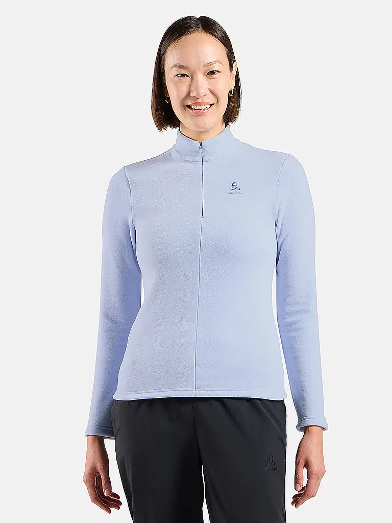 ODLO | Damen Unterzieh Zipshirt Roy | hellblau