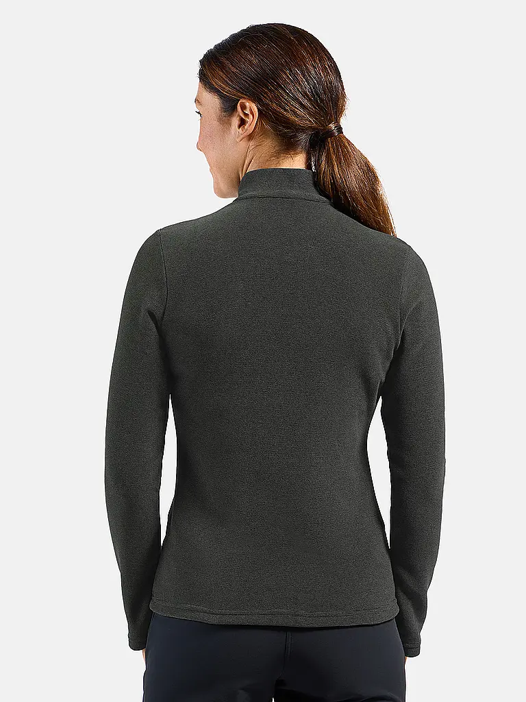 ODLO | Damen Unterzieh Zipshirt Roy | schwarz