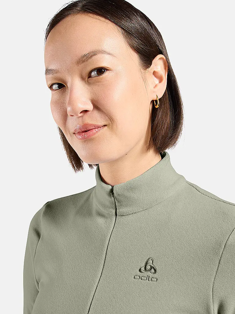 ODLO | Damen Unterzieh Zipshirt Roy | grau