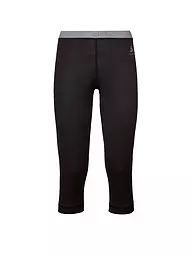 ODLO | Damen Unterziehhose Natural 100% Merino Warm 3/4  | schwarz
