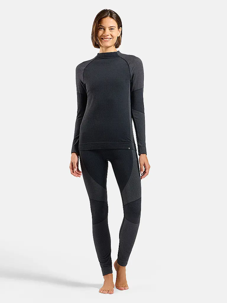 ODLO | Damen Unterziehshirt Natural Merino 260 1/2 Zip | schwarz