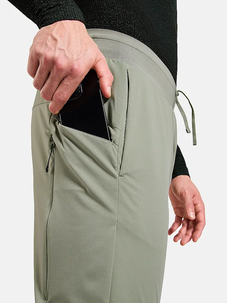 ODLO | Herren Langlaufhose Zeroweight Pro Windproof Warm | olive