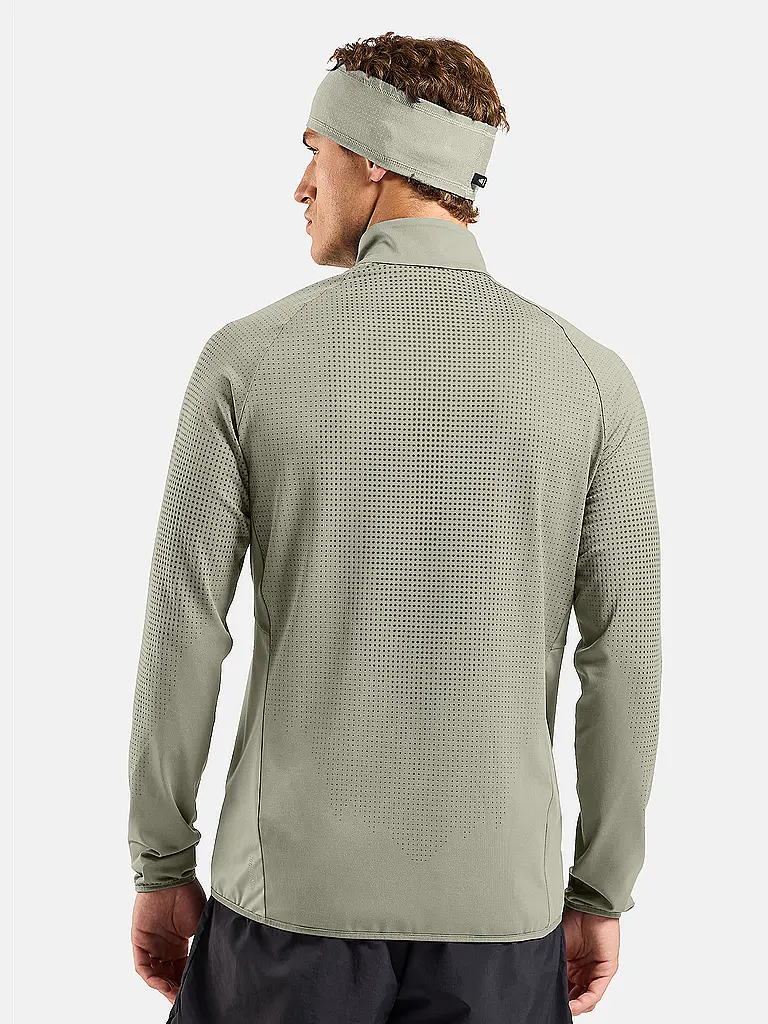 ODLO | Herren Laufjacke Zeroweight Warm Hybrid | olive