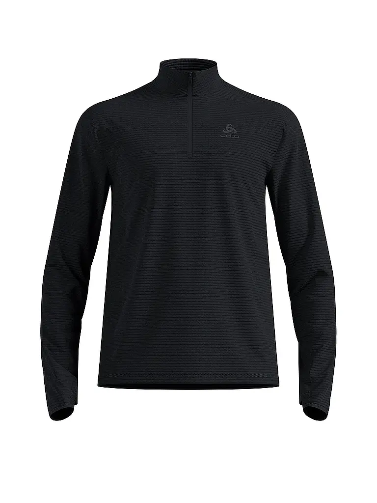 ODLO | Herren Laufshirt Essential Thermal  | schwarz