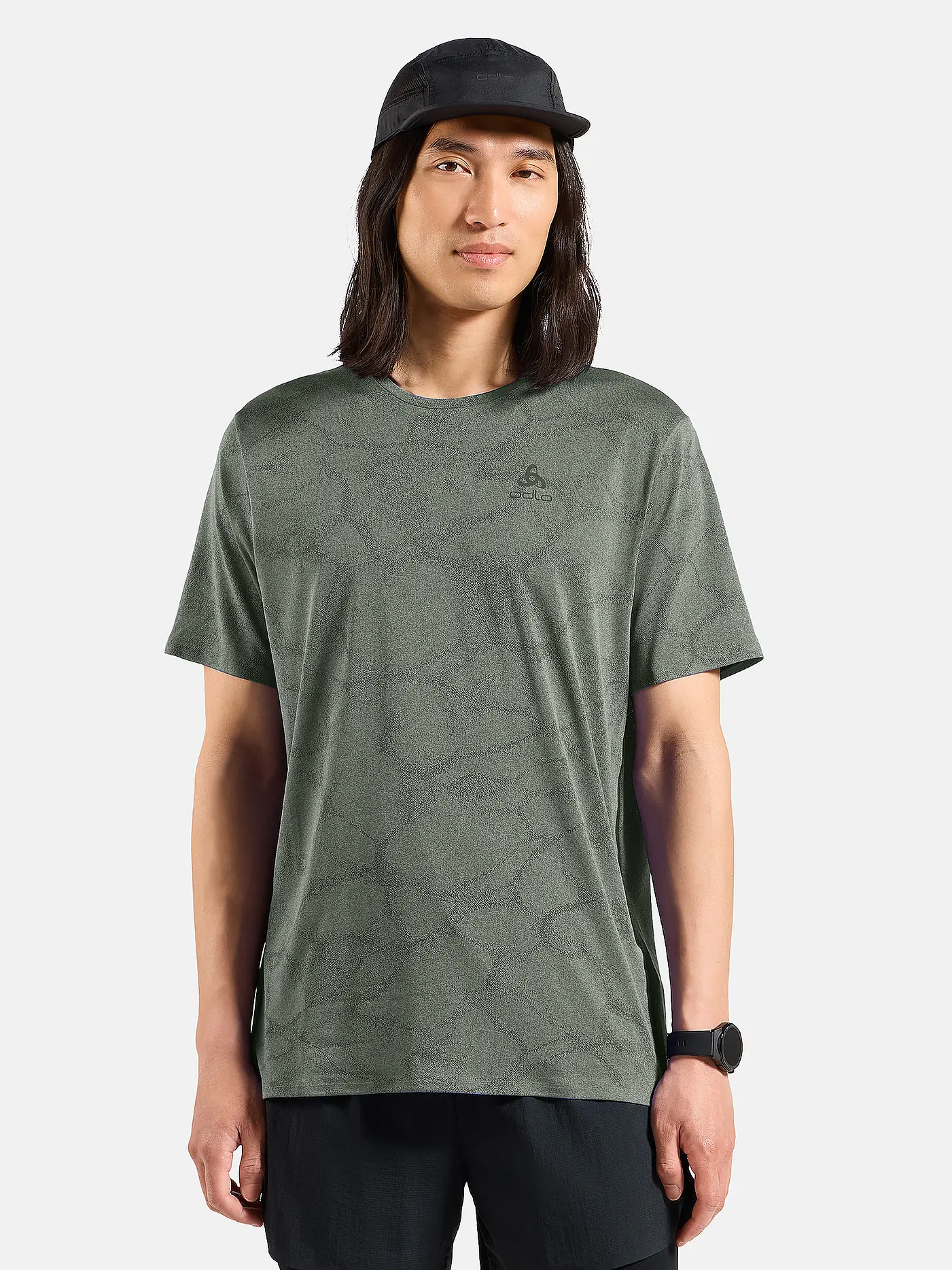 ODLO | Herren Laufshirt Zeroweight Engineered Chill-Tec | olive