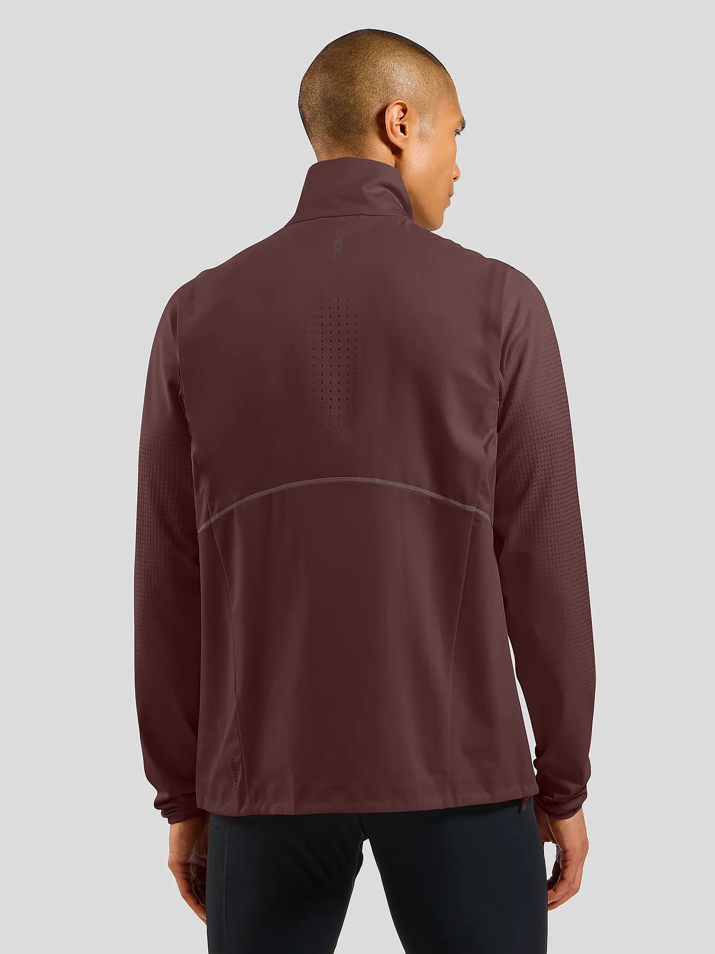 ODLO | Herren Softshell Laufjacke Zeroweight Warm | dunkelrot