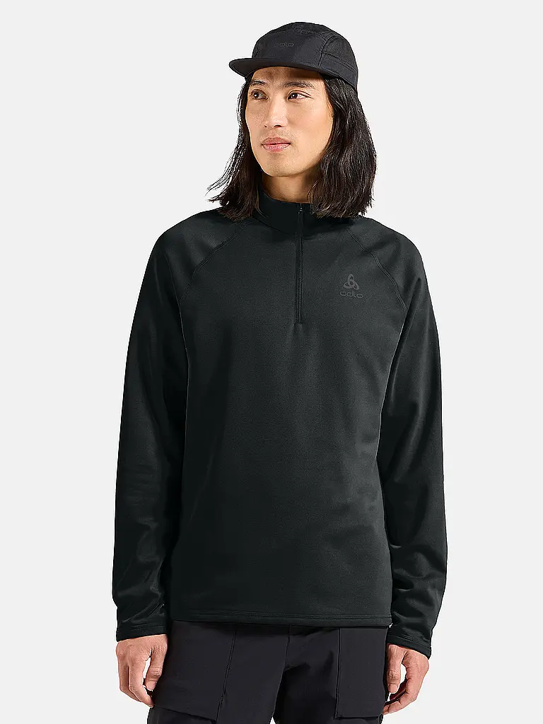 ODLO | Herren Unterzieh Zipshirt Besso | schwarz