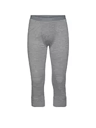 ODLO | Herren Unterziehhose Natural 100% Merino Warm 3/4  | grau