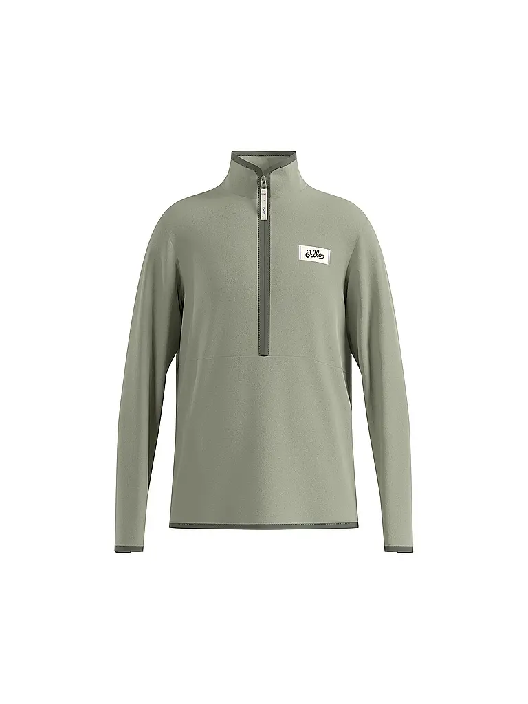 ODLO | Kinder Unterzieh Zipshirt Classic Fleece | grau