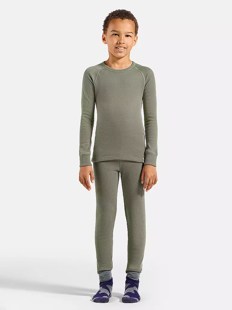 ODLO | Kinder Unterziehshirt Active Warm | silber