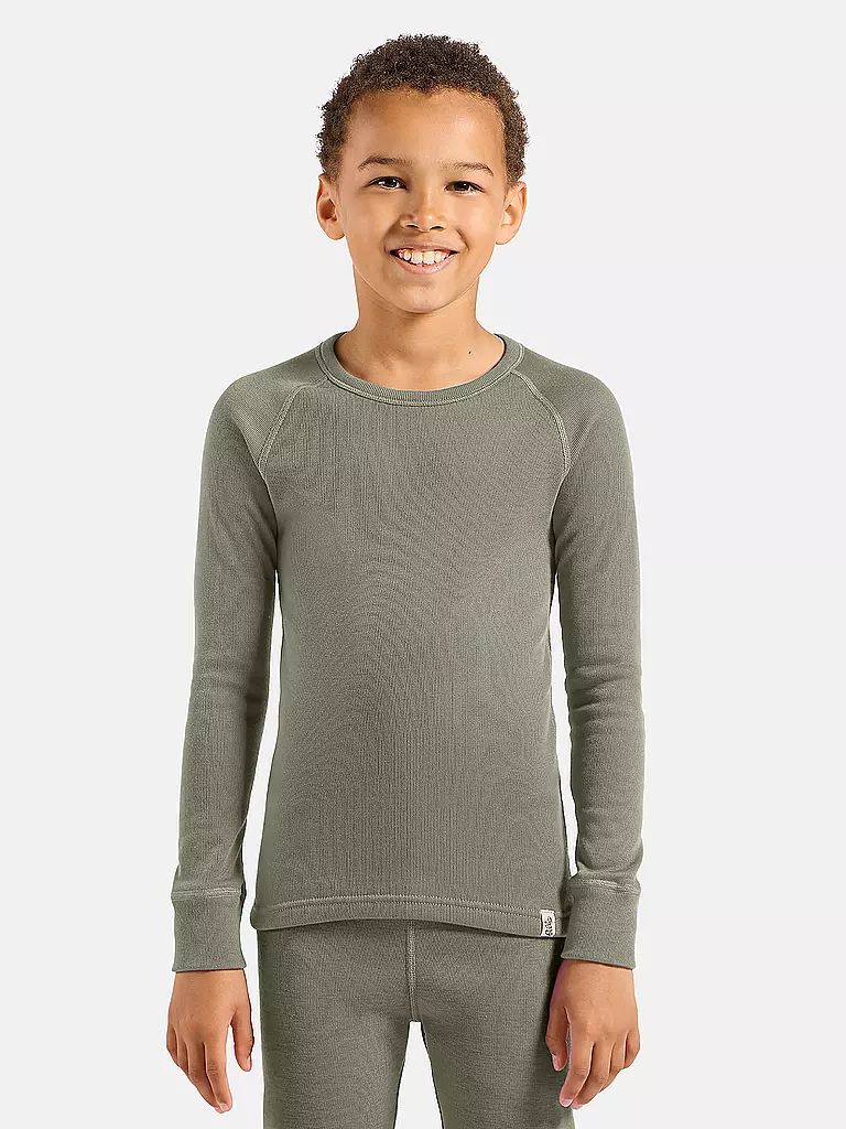 ODLO | Kinder Unterziehshirt Active Warm | silber