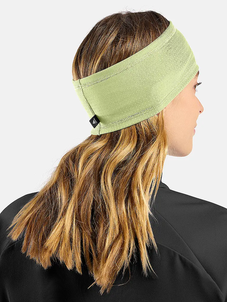 ODLO | Laufstirnband Polyknit Warm Reflective | gelb