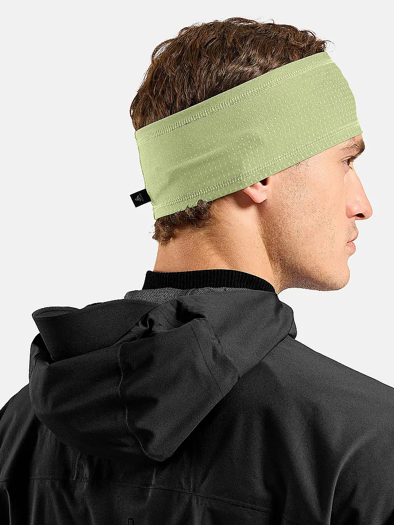 ODLO | Laufstirnband Polyknit Warm Reflective | gelb