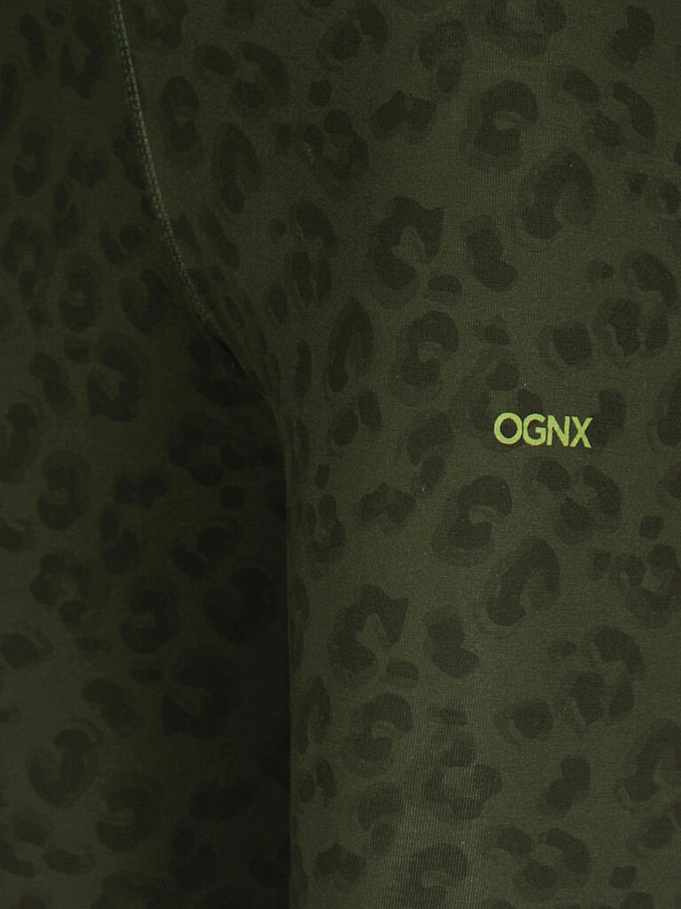 OGNX | Damen Yogatight Leopard | olive