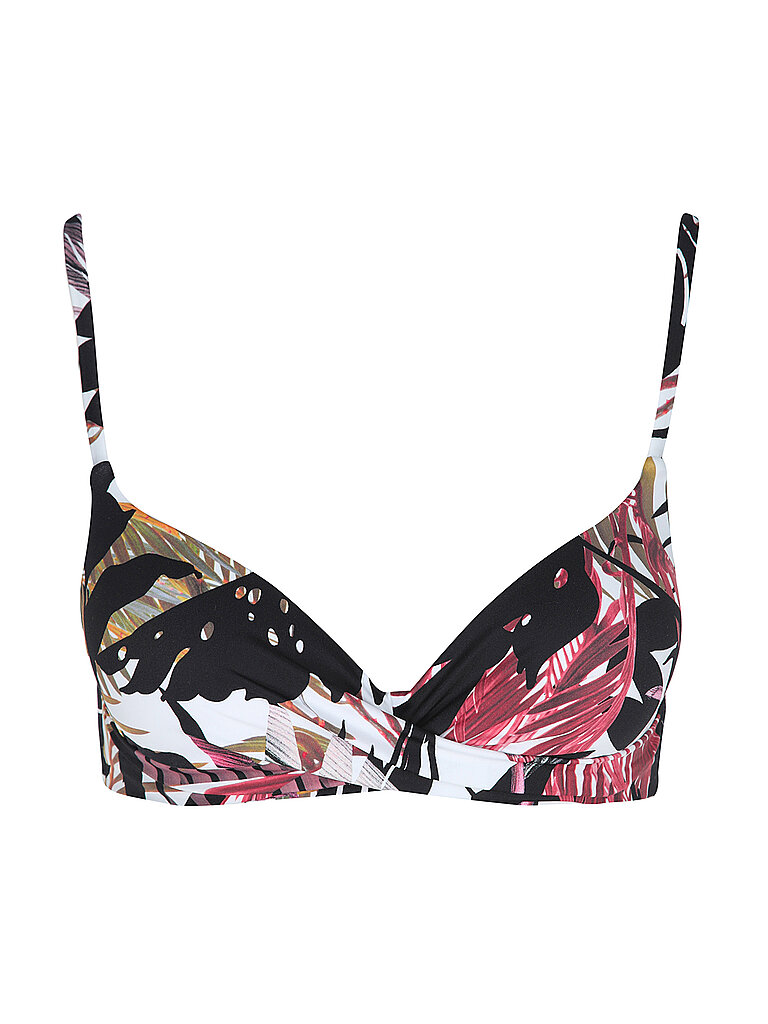 Olympia Bikini Schalen-BH Dünne Träger Bindedetails Schwarz