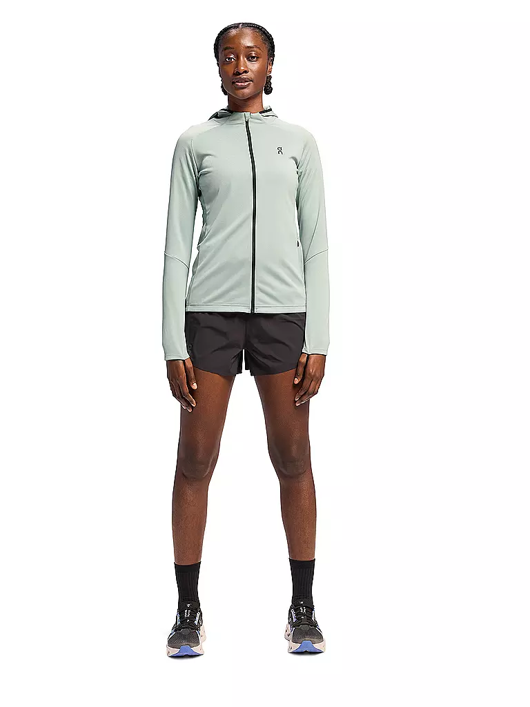 ON |  Damen Fleecejacke Climate Hoodie  | Hellblau