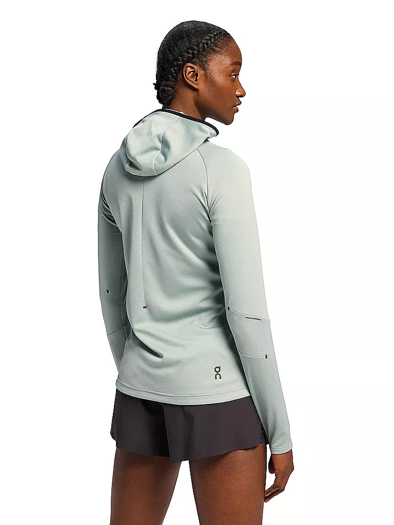 ON |  Damen Fleecejacke Climate Hoodie  | Hellblau