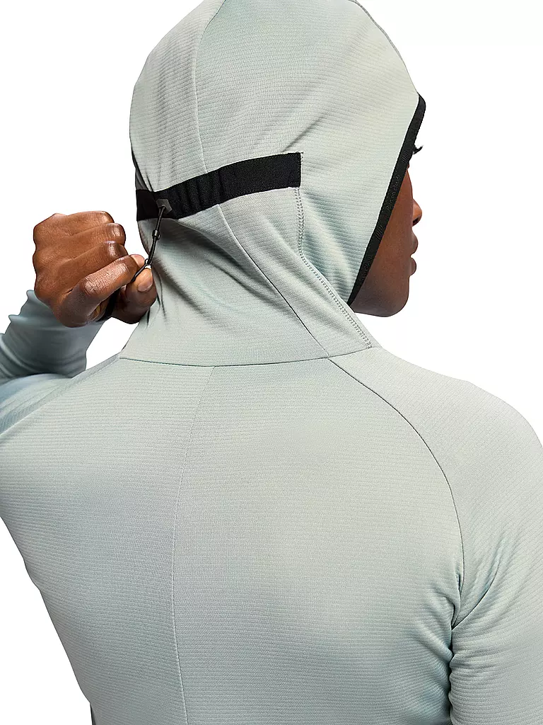 ON |  Damen Fleecejacke Climate Hoodie  | Hellblau
