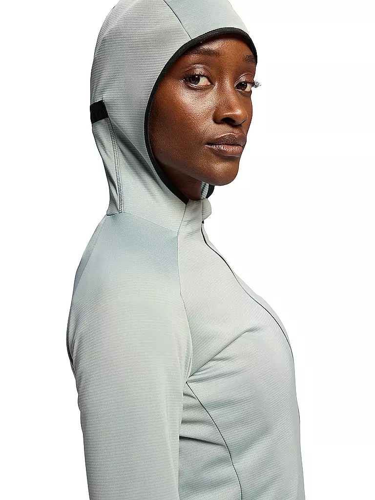 ON |  Damen Fleecejacke Climate Hoodie  | Hellblau