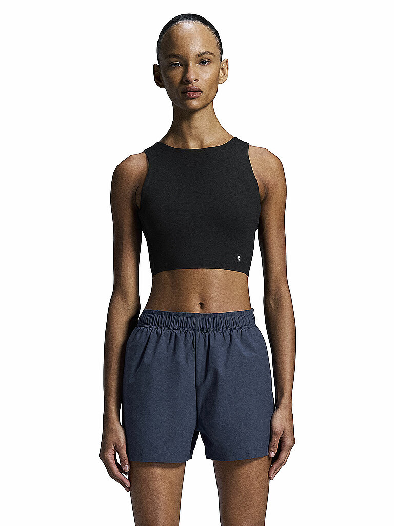 ON Damen Laufshirt Core 2in1 Crop schwarz | L