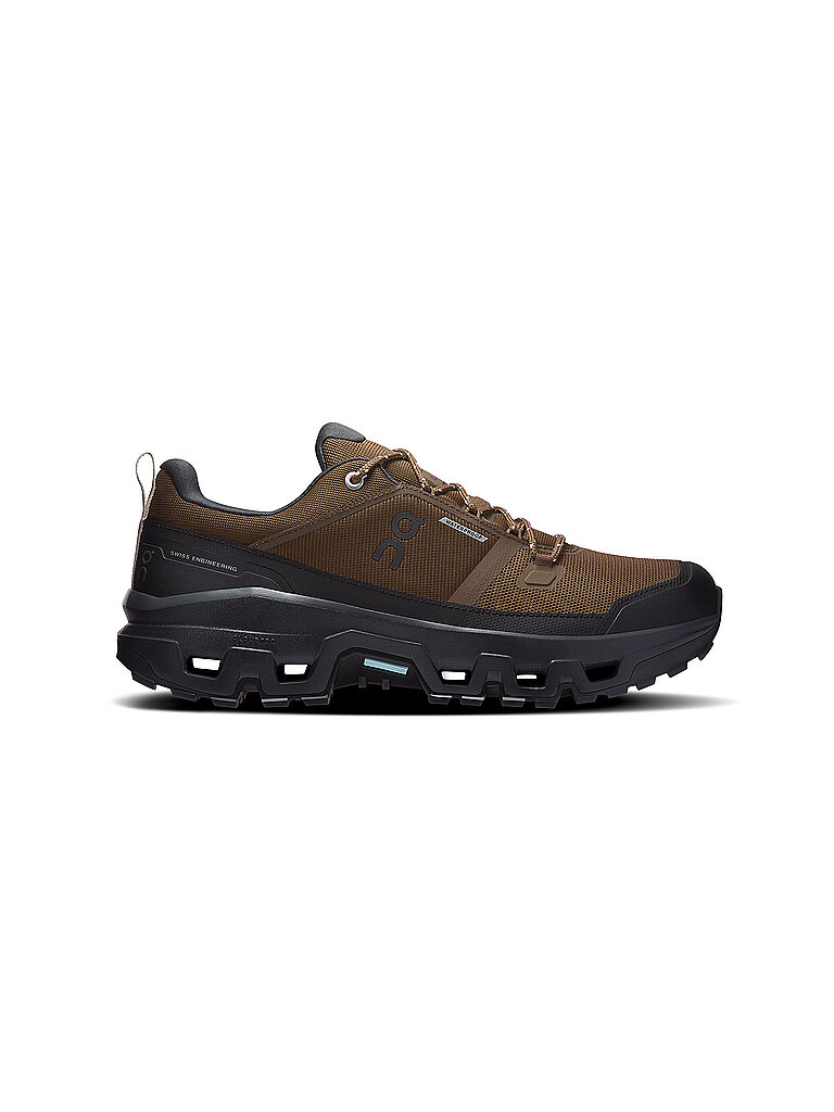 ON Herren Wanderschuhe Cloudrock Low WP braun | 41