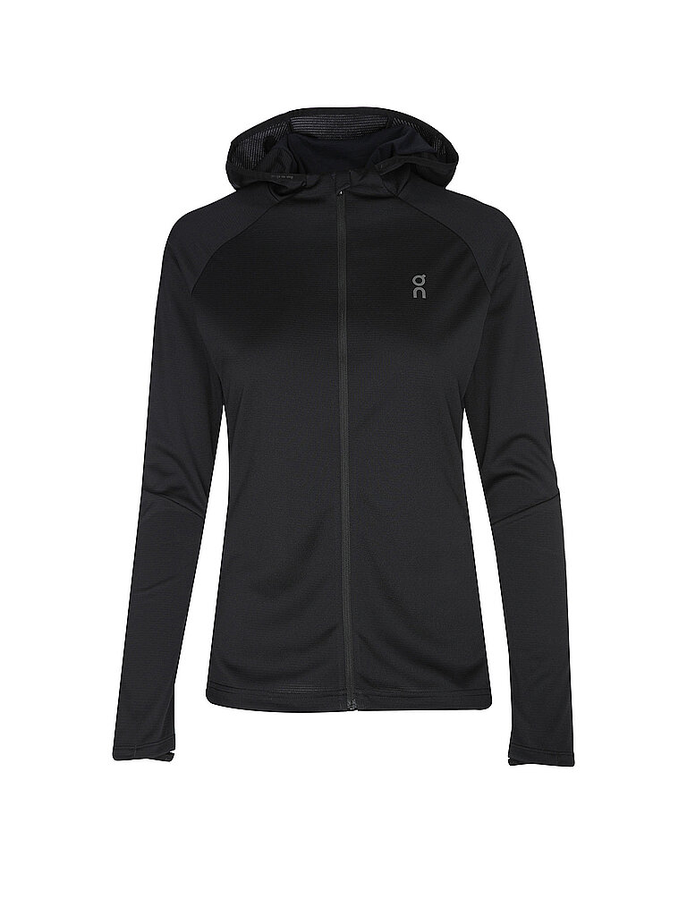 Damen Laufjacke Climate Hoodie schwarz M W