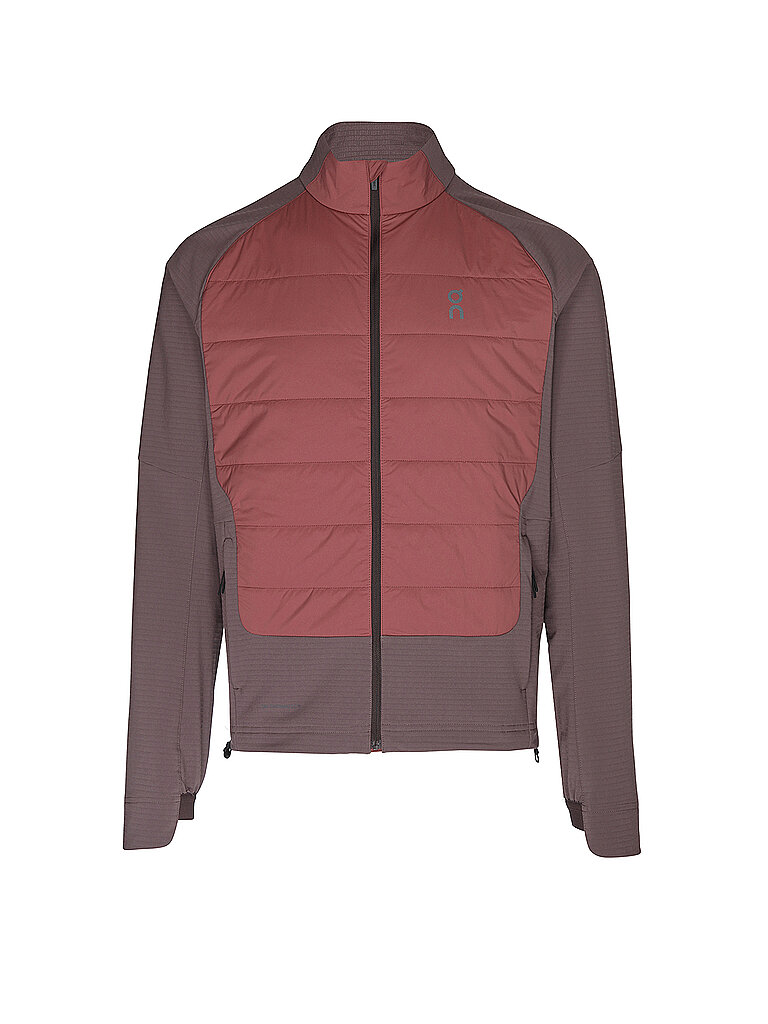 ON Herren Laufjacke Weather Hybrid Run dunkelrot | L