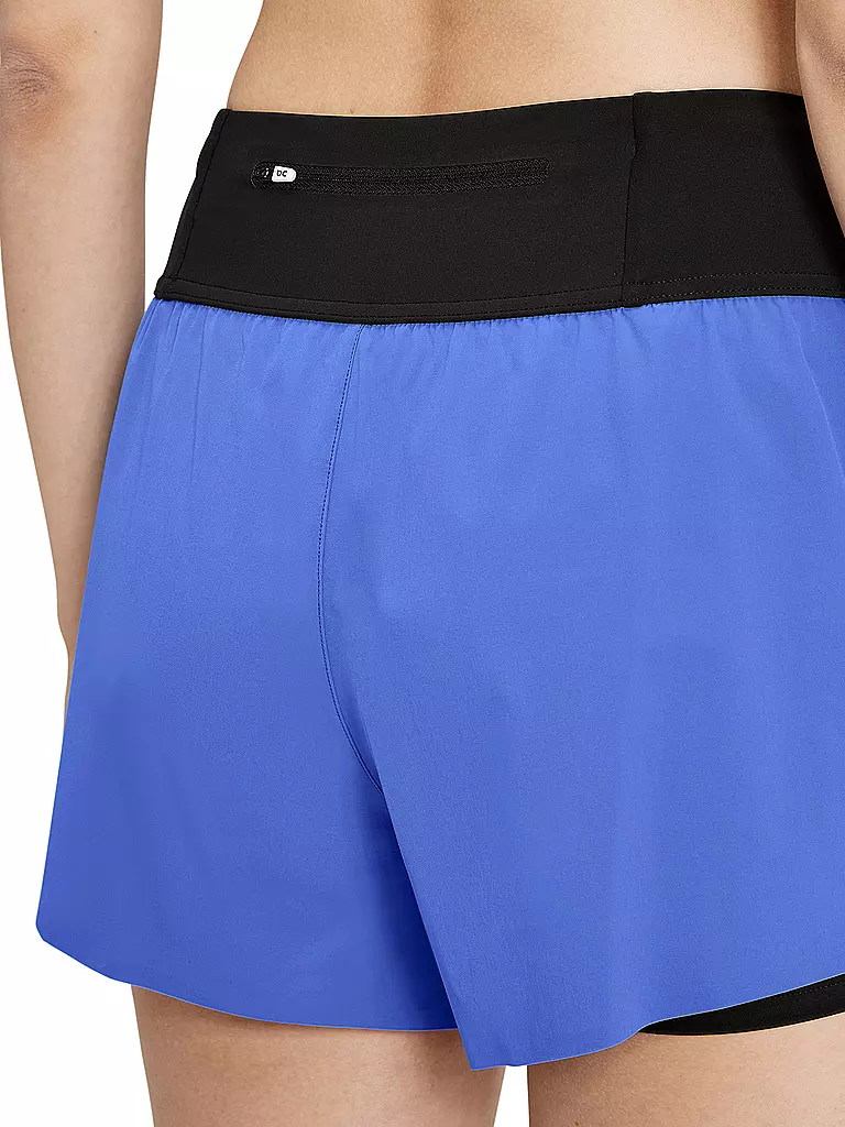 ON | Damen 2in1 Laufshort Running | blau