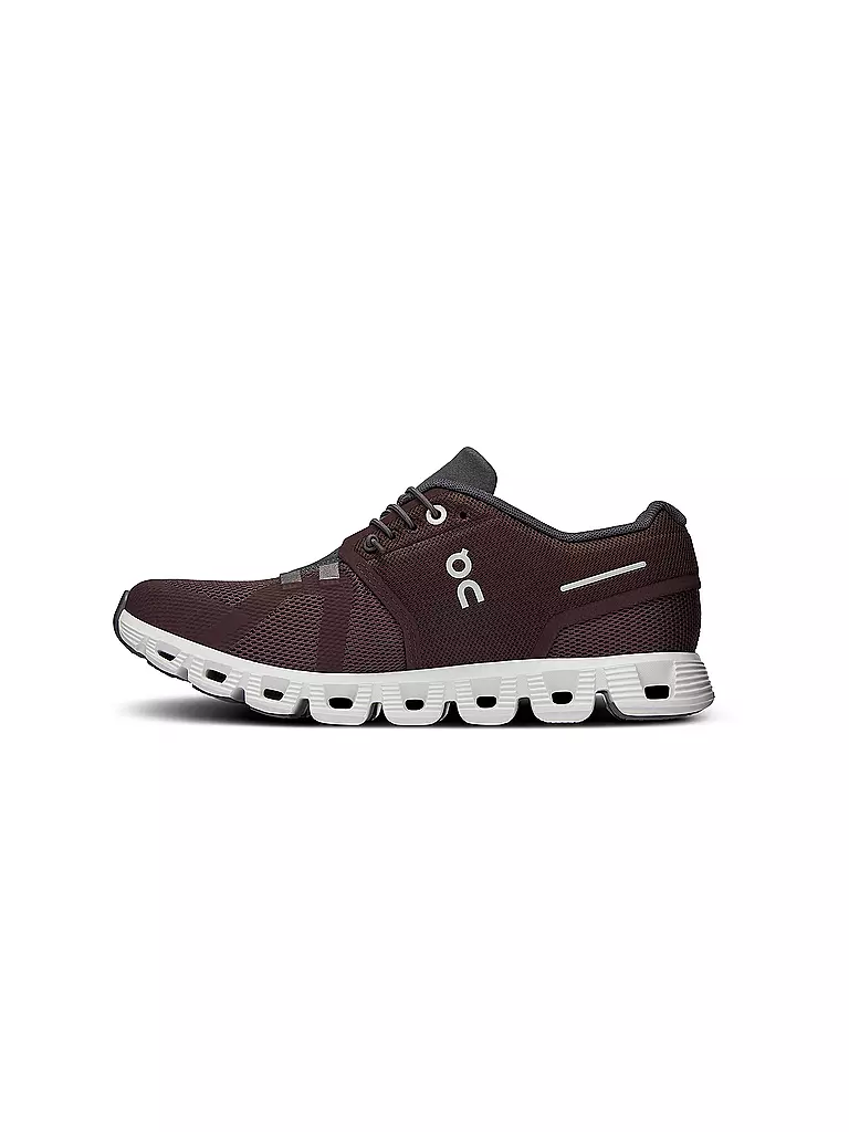 ON | Damen Freizeitschuhe Cloud 5 MULBERRY ECLIPSE | rot
