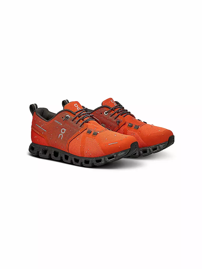 ON | Damen Freizeitschuhe Cloud 5 Waterproof FLAME ECLIPSE | orange