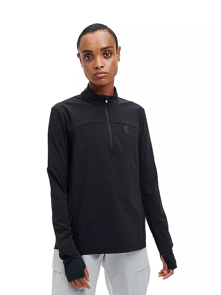 ON | Damen Funktions Zipshirt Trail Breaker | schwarz