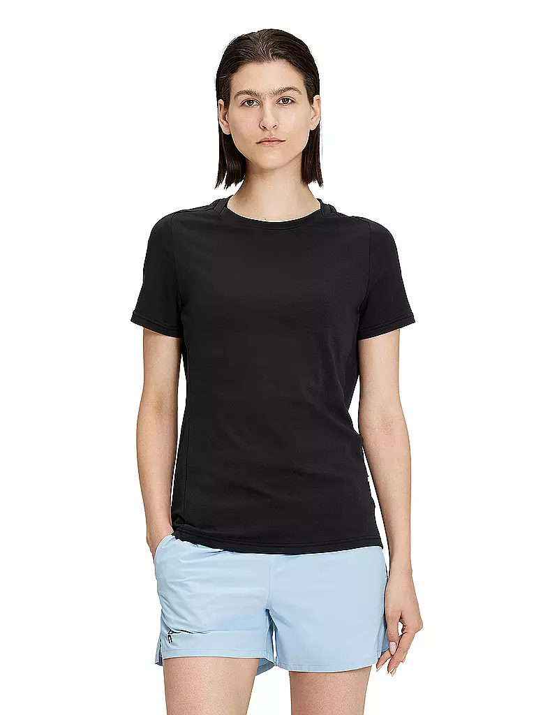 ON | Damen Funktionsshirt Focus-T | schwarz