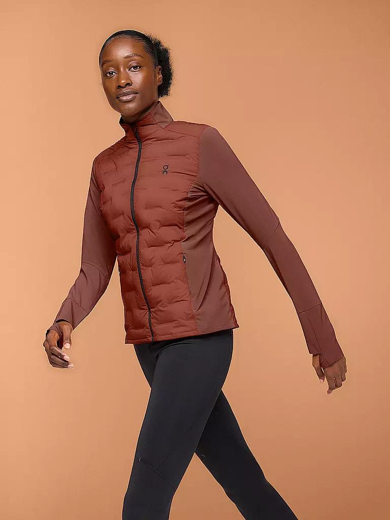 ON | Damen Hybridjacke Climate | kupfer