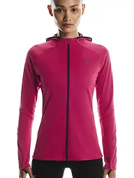 ON | Damen Laufjacke Climate Hoodie | dunkelrot
