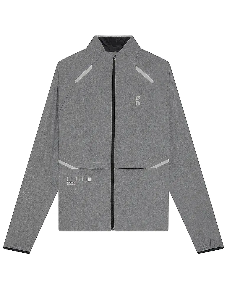 ON | Damen Laufjacke Weather Lumos | grau