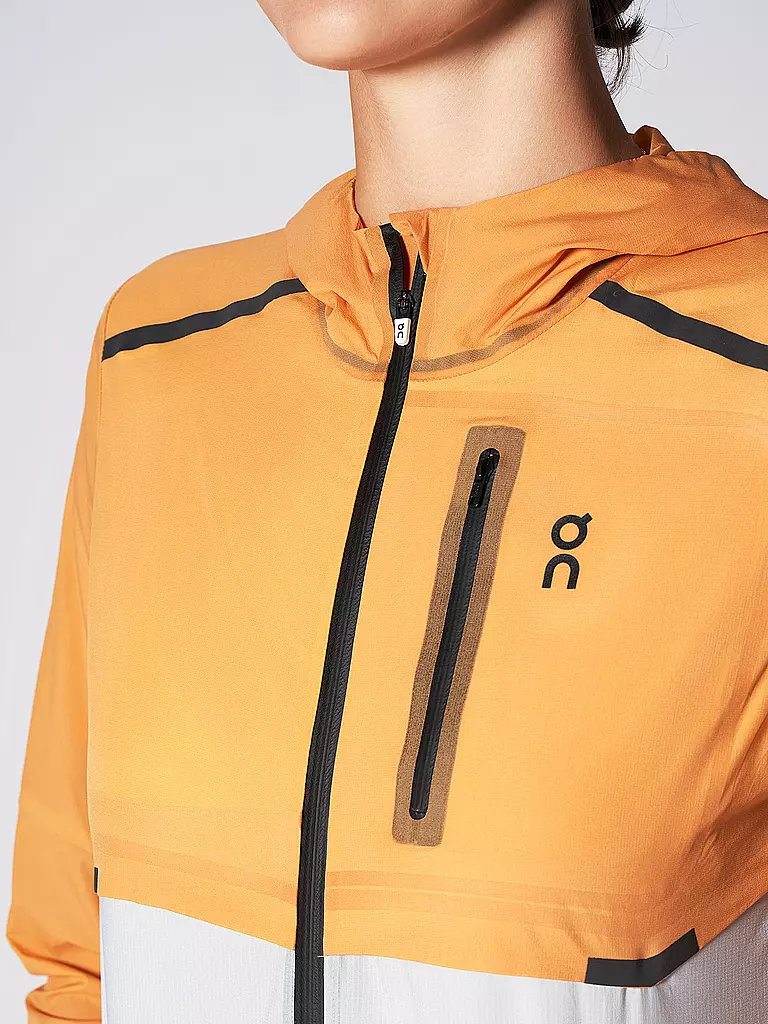 ON | Damen Laufjacke Weather | orange