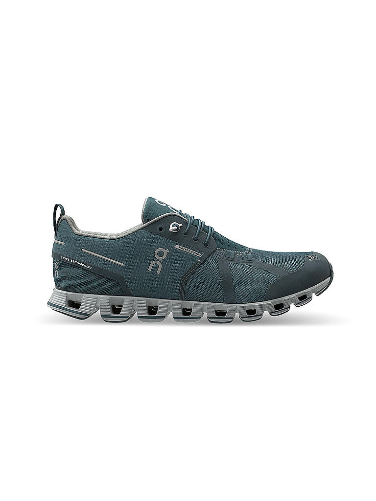 ON | Damen Laufschuh The Cloud Waterproof STORM LUNAR | blau