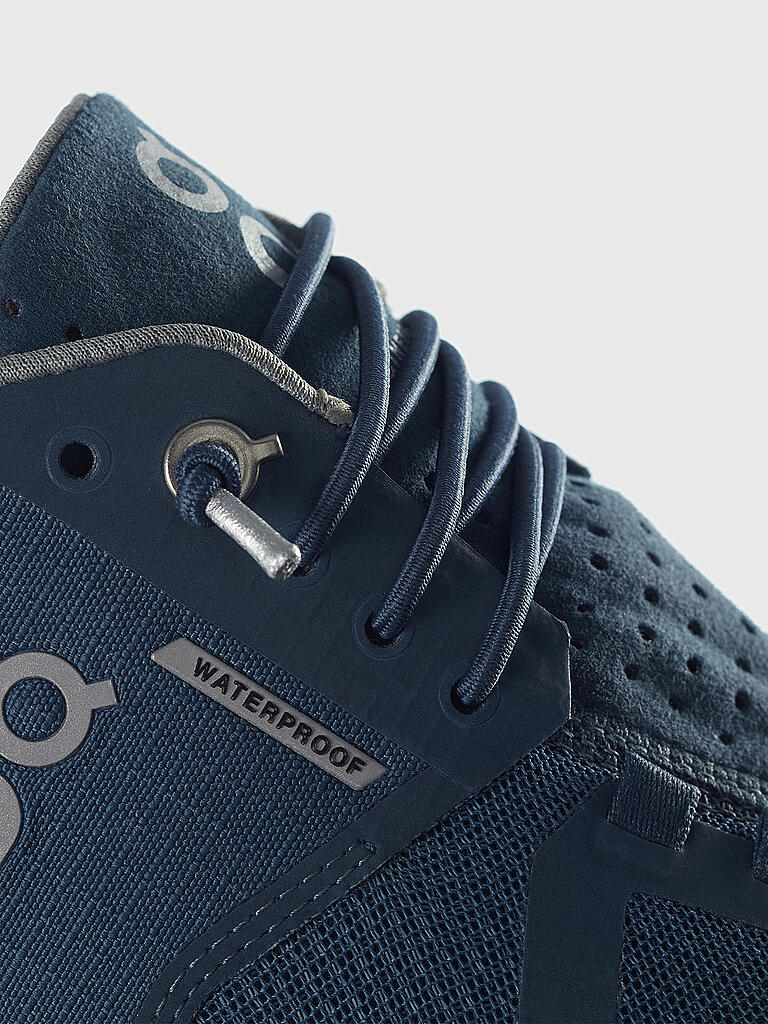 ON | Damen Laufschuh The Cloud Waterproof STORM LUNAR | blau