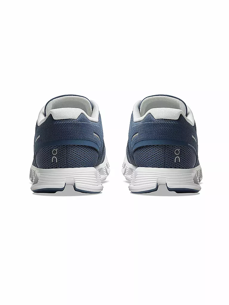 ON | Damen Laufschuhe Cloud 5 DENIM / WHITE | blau