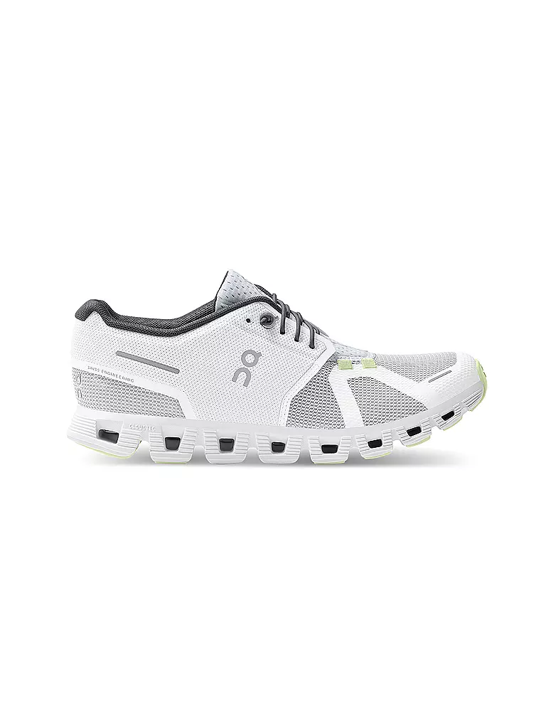 ON | Damen Laufschuhe Cloud 5 Push WHITE OASIS | weiss