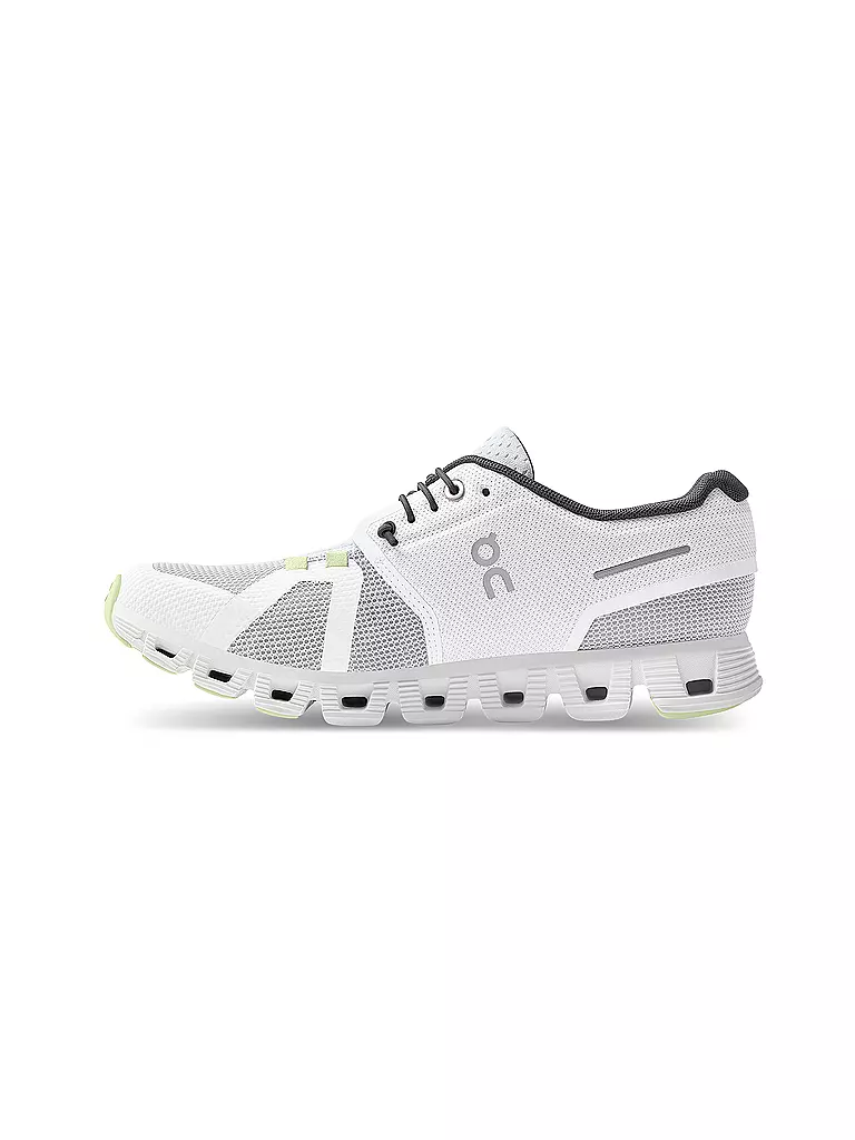 ON | Damen Laufschuhe Cloud 5 Push WHITE OASIS | weiss