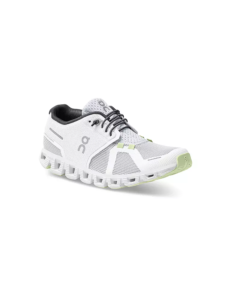 ON | Damen Laufschuhe Cloud 5 Push WHITE OASIS | weiss