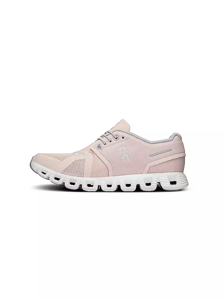 ON | Damen Laufschuhe Cloud 5 SHELL WHITE | rosa