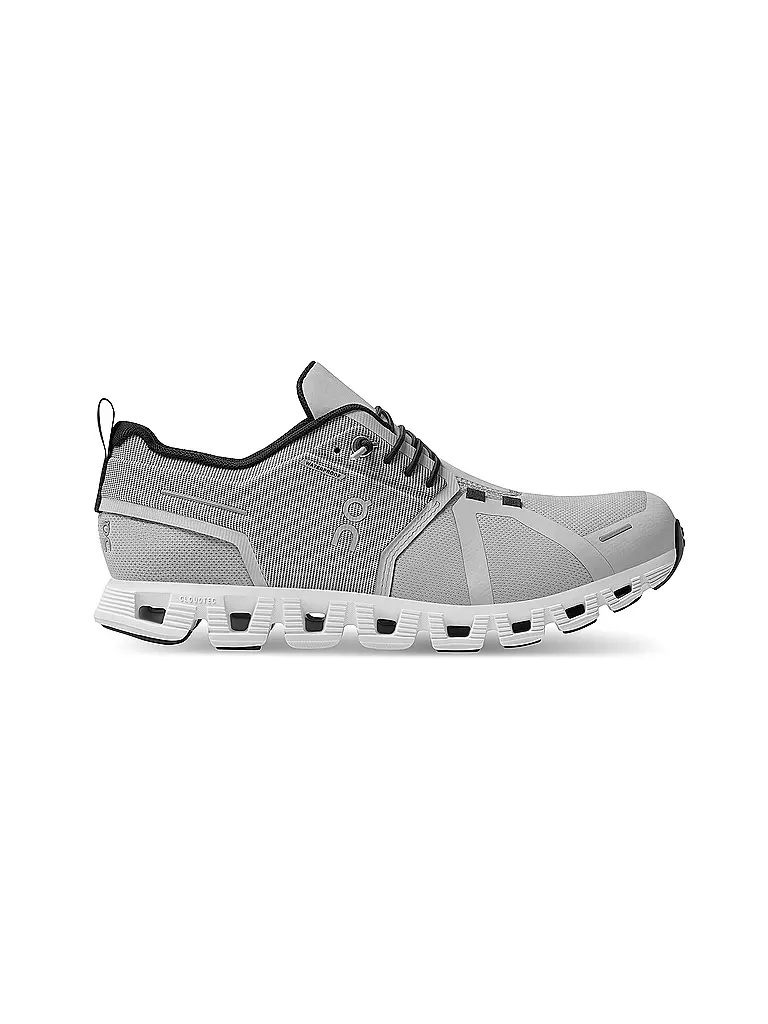 ON | Damen Laufschuhe Cloud 5 Waterproof GLACIER / WHITE | grau