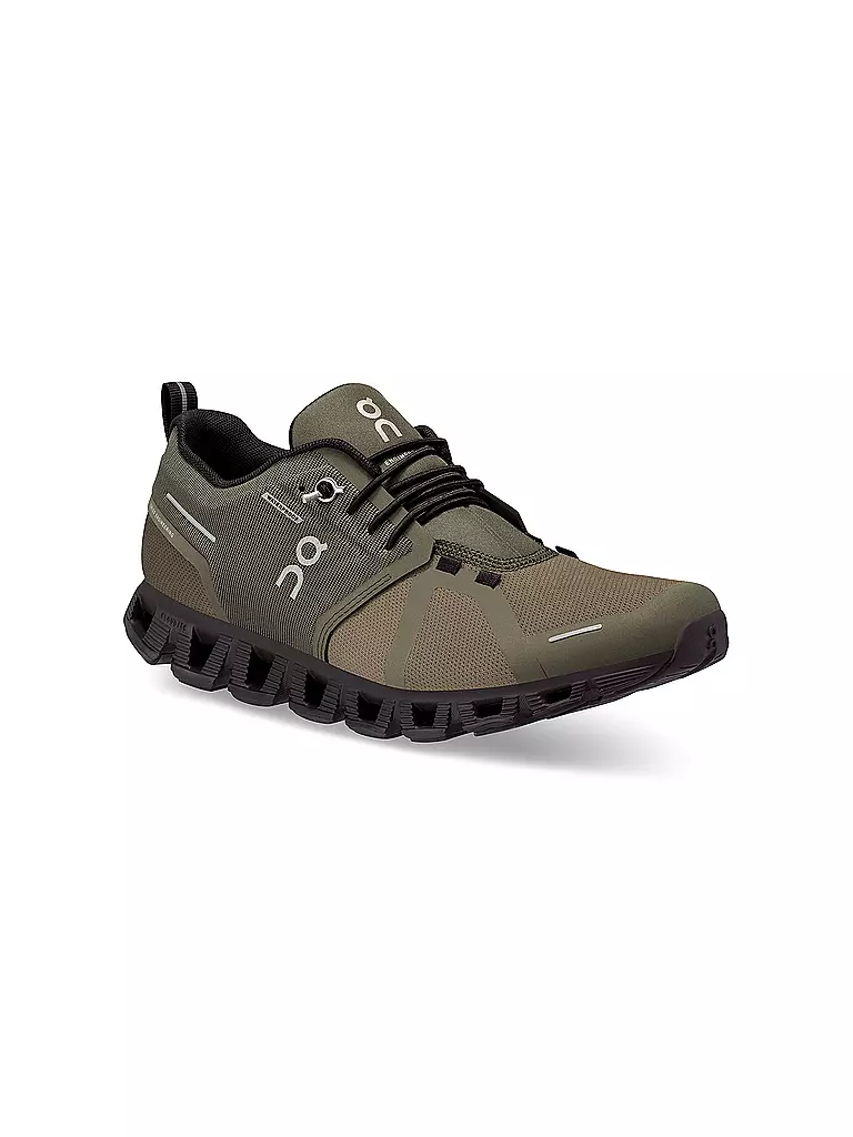 ON | Damen Laufschuhe Cloud 5 Waterproof OLIVE / BLACK | olive