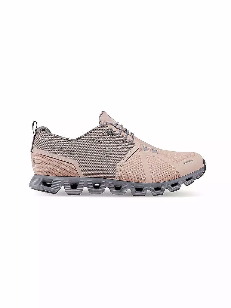 ON | Damen Laufschuhe Cloud 5 Waterproof ROSE FOSSIL | rosa