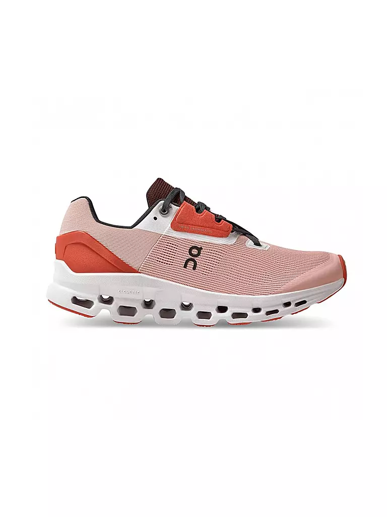 ON | Damen Laufschuhe Cloudstratus ROSE RED | rot