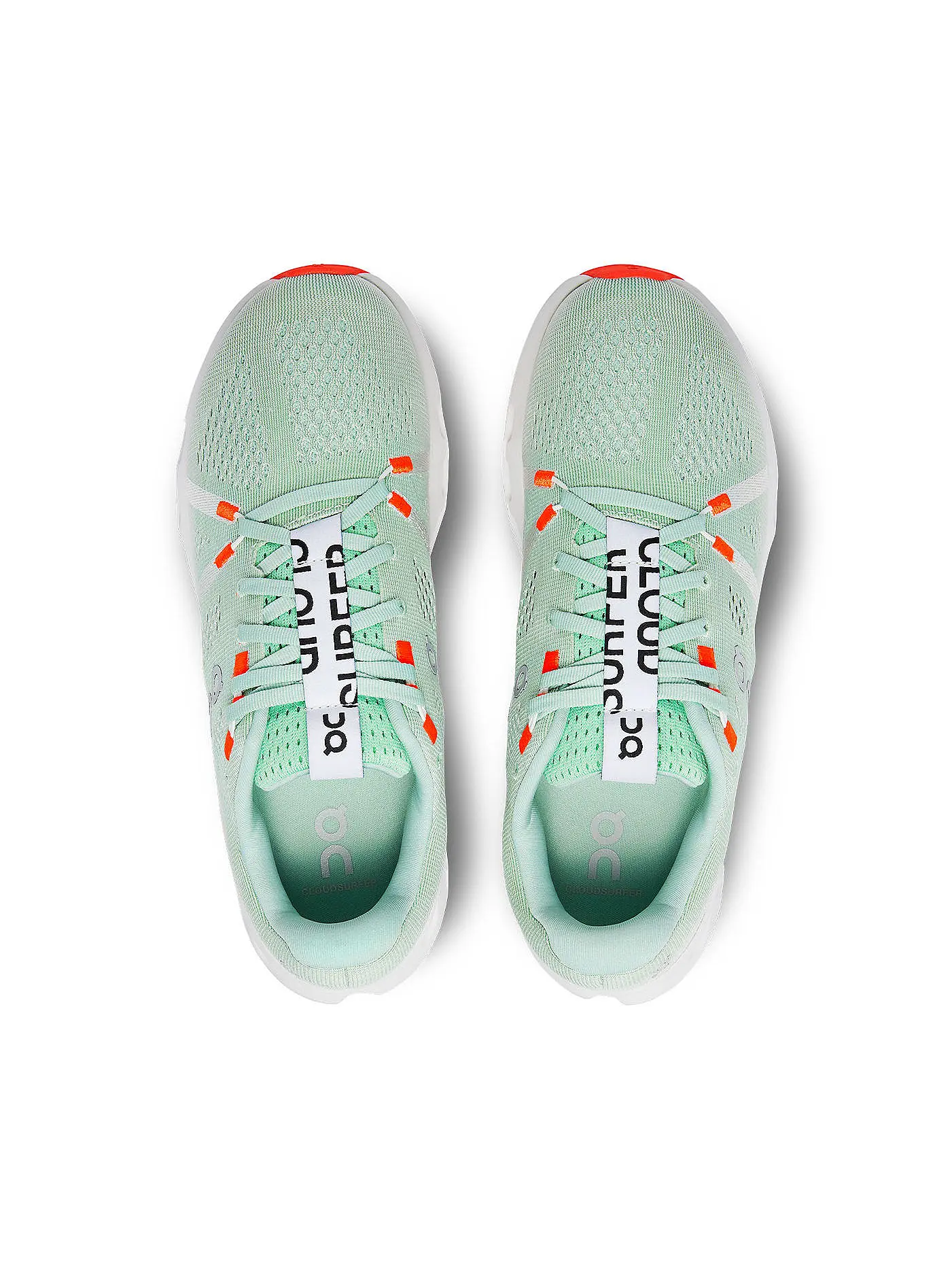 ON | Damen Laufschuhe Cloudsurfer CREEK WHITE | grün